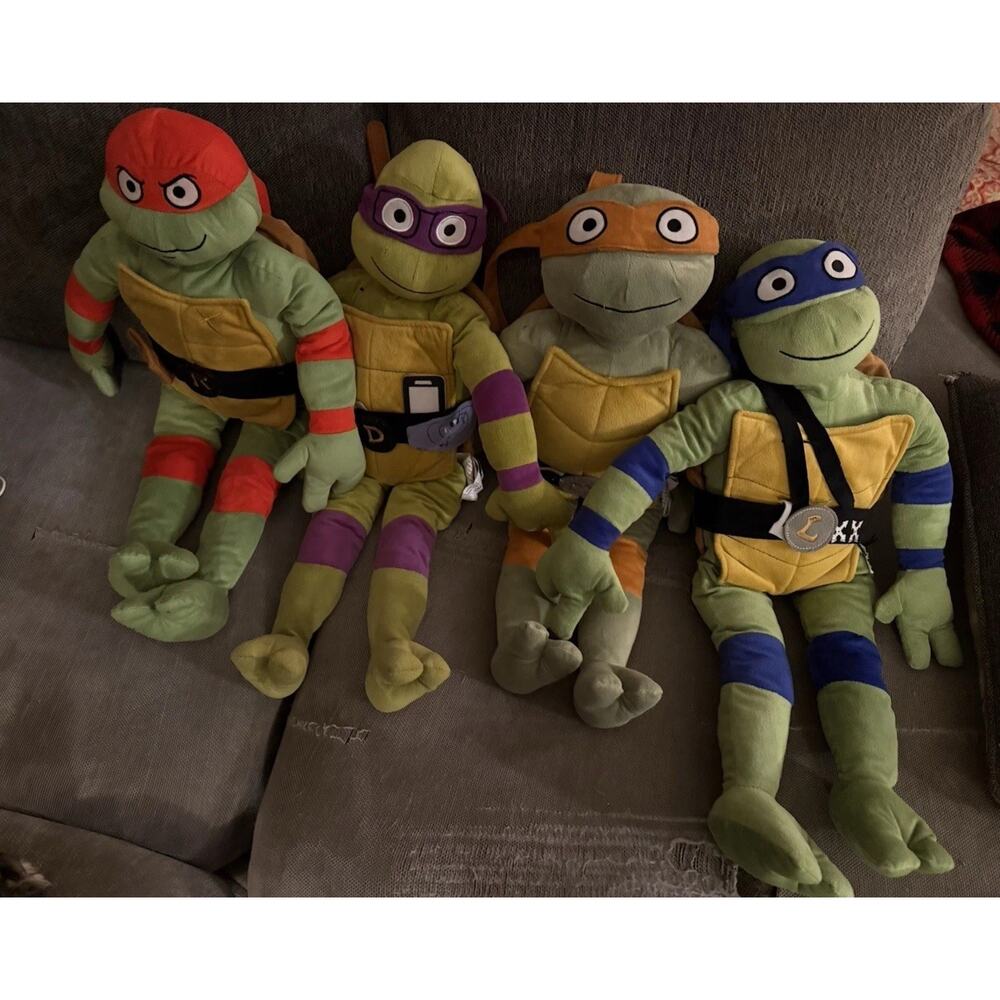 Teenage Mutant Ninja Turtles Mutant Mayhem Pillow Buddy Plush Full Set